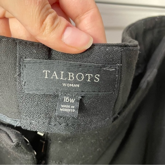 [Talbots] Women's Black High Waist Full Length Straight Leg Career Pants - Picture 4 of 8